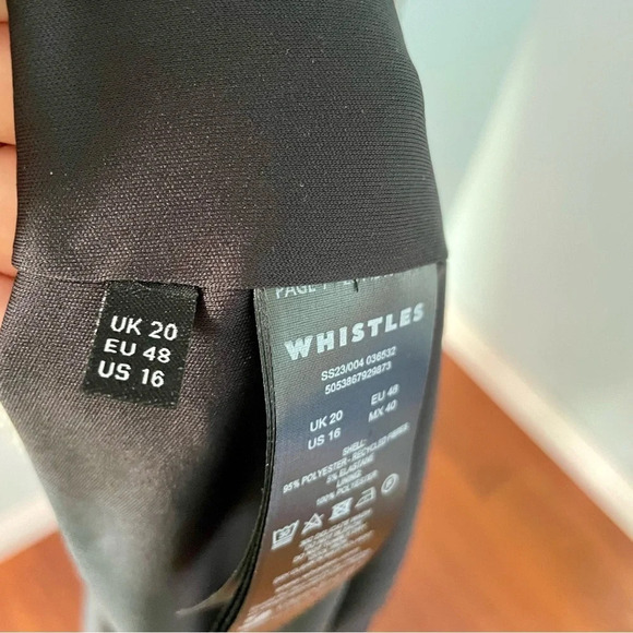 Whistles Link Check Mesh Shirt Dress Black/Multi NWT size 16 - Picture 10 of 15